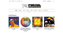 Desktop Screenshot of faroutrecordings.com